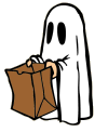 Ghost Halloween coloring pages