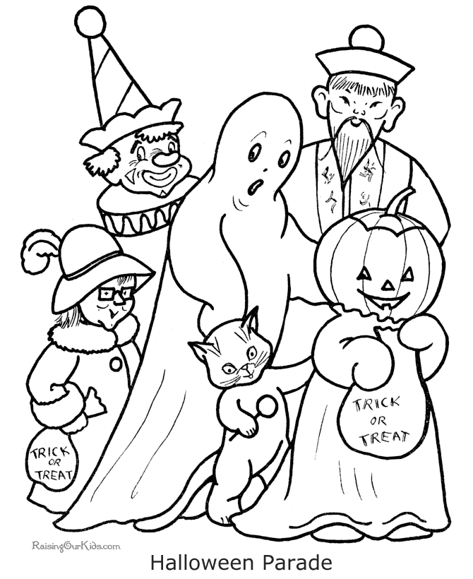 Printable Coloring Pages for Halloween 006