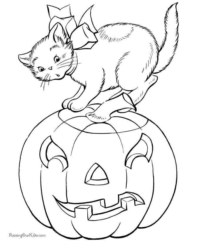 Halloween Pumpkin Coloring Page 001