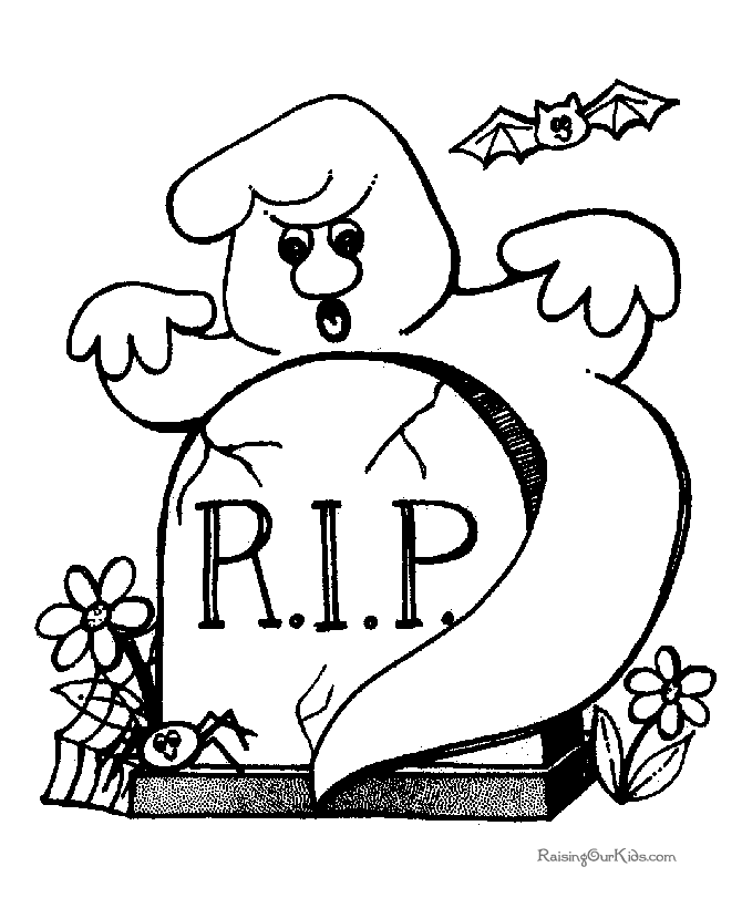 Halloween printable coloring pages 003
